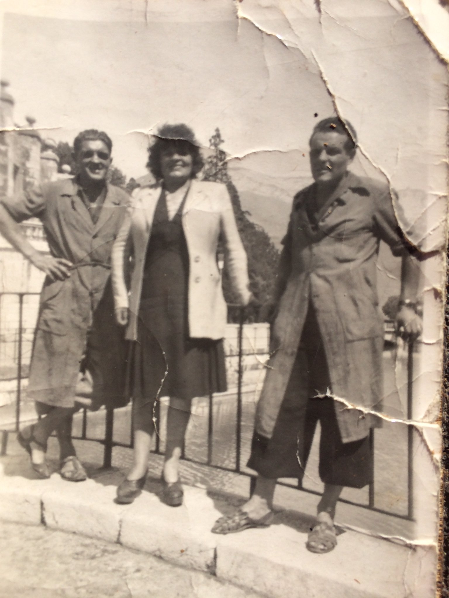 Ren�, Raymmond and Mme Millet